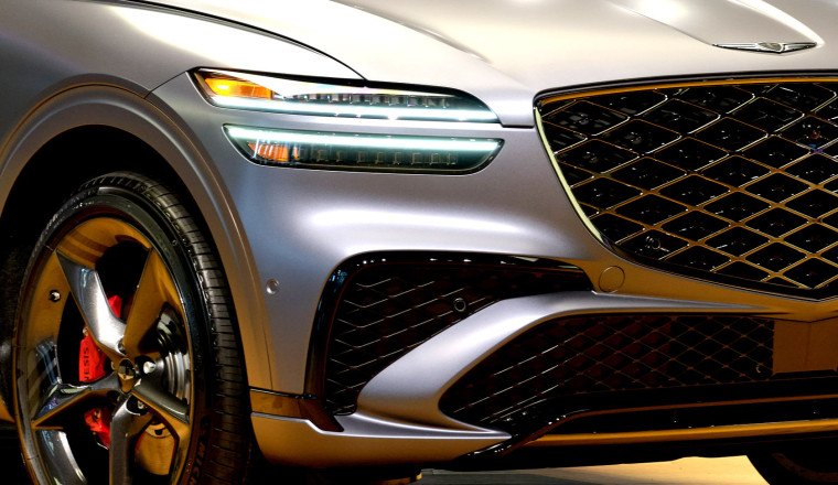 The Genesis GV70 Gets A Dark Makeover With A Punchy Interior Surprise