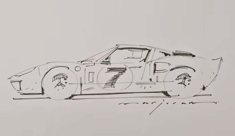 Here's How You Draw A Ford GT40