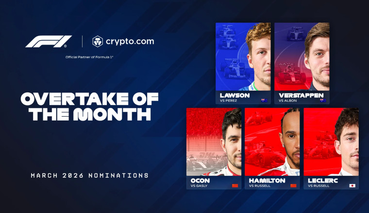 Crypto.com Overtake of the Month Award