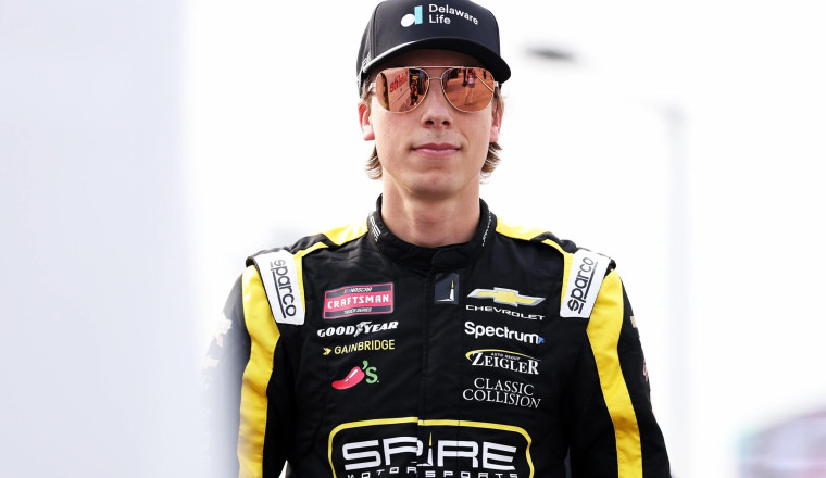 Carson Hocevar is racing on dirt during NASCAR week in Talladega