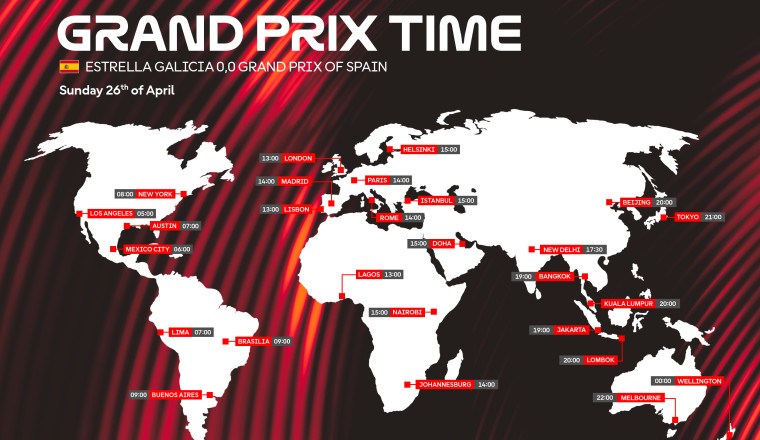TIME SCHEDULE: Spanish GP