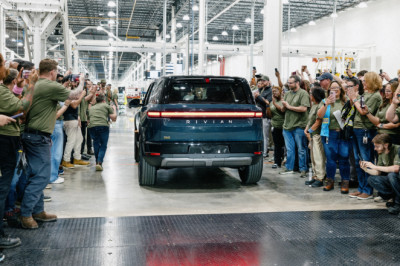 First Production Rivian R2 Drives Off The Line Just Days After A Tornado Hit The Factory
