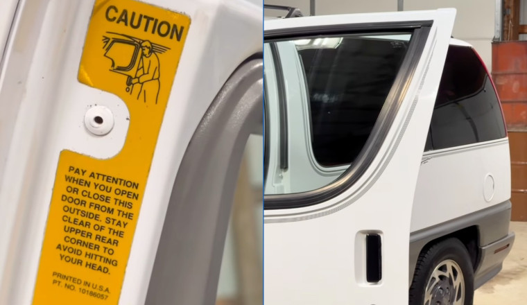GM Used A Sticker To 'Fix' Minivan Doors That Whacked Peoples' Heads