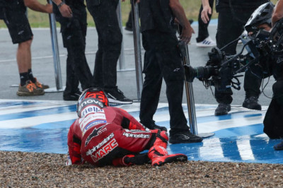 Marquez wins mad Jerez MotoGP sprint despite crashing