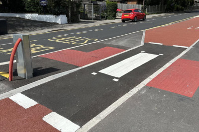 Council paints tiny zebra crossing on hated £17million cycle lane - as critics warn of confusion and accidents ahead