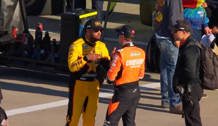 Bubba Wallace, Christopher Bell have heated talk after Watkins Glen (Video)