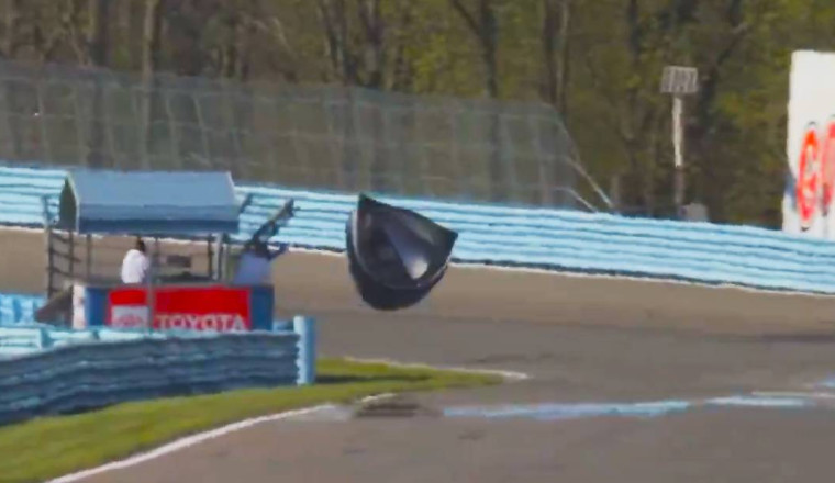 NASCAR race delayed by mini tornado at Watkins Glen (Video)