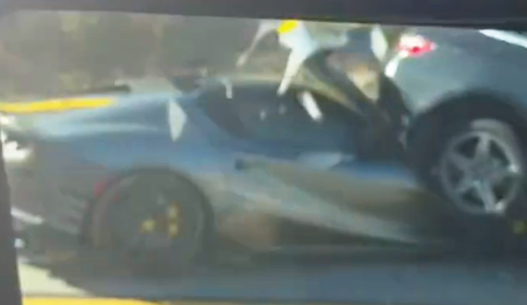 A $2.5 Million Ferrari Met A Mercedes Bumper, Guess Who Folded First