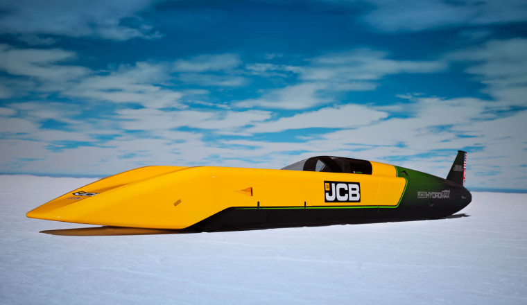 JCB Is Taking a 32-Foot Hydrogen Rocket to Bonneville. The Target Is 350mph.