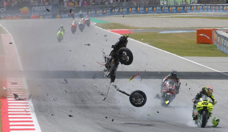 Alex Marquez suffered neck fracture in Barcelona MotoGP crash