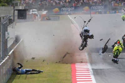 MotoGP's Márquez, Zarco crash, sent to hospital