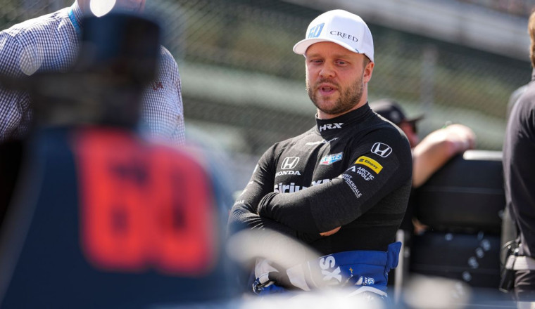 Rosenqvist tops 233 mph as rain looms on quals