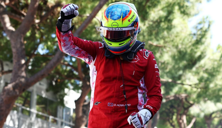 Rowland takes first win of title defence in wild Monaco race