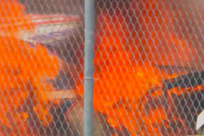 Ryan Preece catches fire in big NASCAR All-Star crash (Video)