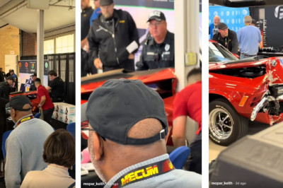 A Pole Just Saved Everyone From A Runaway Mustang At Mecum’s Indy Auction