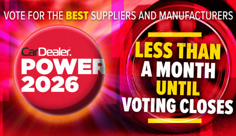 Less than a month until Car Dealer Power 2026 voting closes – get your nominations in now!