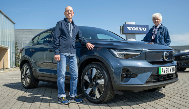 Couple swap classic Volvo for new electric SUV after 46 years
