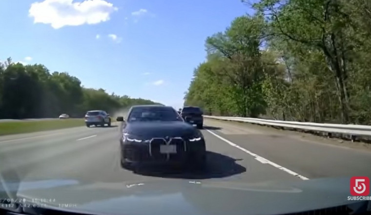 Wrong-Way BMW Driver Takes Out Multiple Cars In Mass.