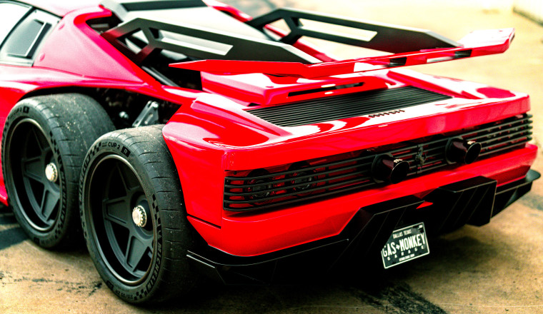 Gas Monkey’s Cursed $1.5 Million Six-Wheeled Ferrari Runs On A Corvette Z06 V8