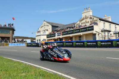 TT sidecar favourites hospitalised after crash