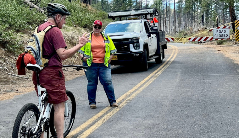 Oregon Fed Up With Cyclists Sneaking Past Closed Highway And Riding Into Chainsaws
