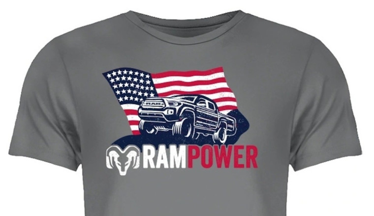 Ram's New Midsize Pickup Is A Toyota Tacoma According To Its Own AI Slop T-Shirt Design