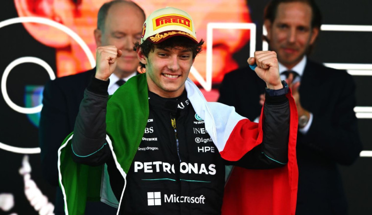 Antonelli wins in Monaco, fifth-straight win