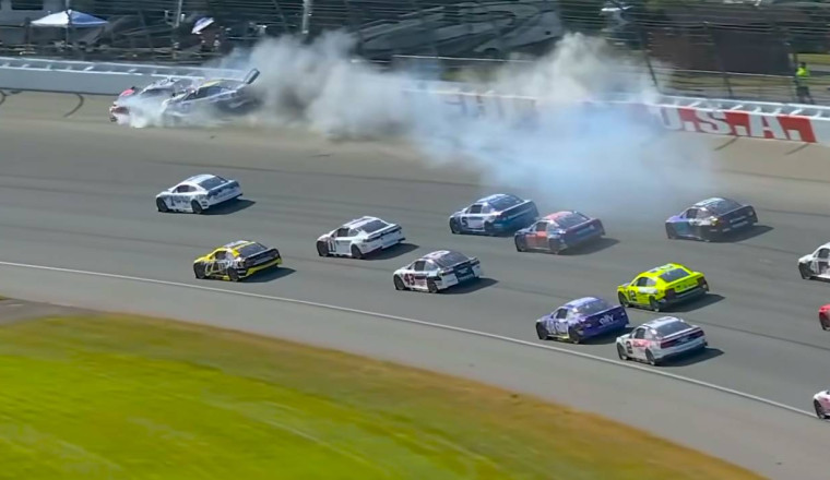 Christopher Bell, Chase Elliott in massive NASCAR crash (Video)