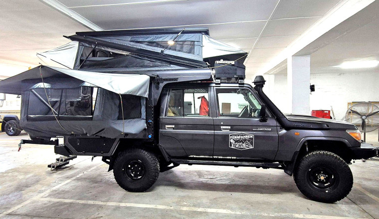 This Land Cruiser Camper Sleeps Four And Hides A Shower Cubicle