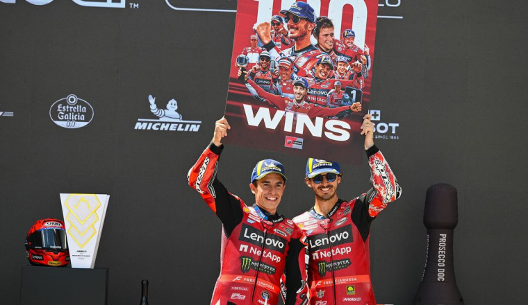Ducati Lenovo Team celebrate 100 MotoGP wins