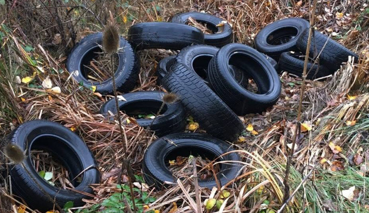 Thousands Of Tires Appeared On His New Property And Nobody Will Claim Them